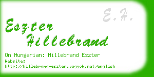 eszter hillebrand business card